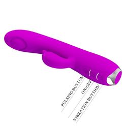 PRETTY LOVE - REGINA VIBRADOR-ONDAS ESTIMULADORAS RECARGABLE MORADO