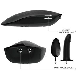 PRETTY LOVE - VITO STRAP ON CON DILDO HUECO Y VIBRACIÓN 17.3 CM