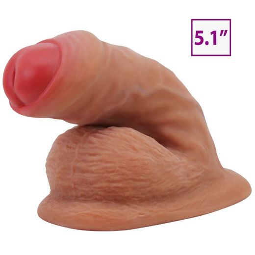 PRETTY LOVE - WARNELL DILDO ULTRA REALÍSTICO Y ELÁSTICO 9.5 CM MULATO