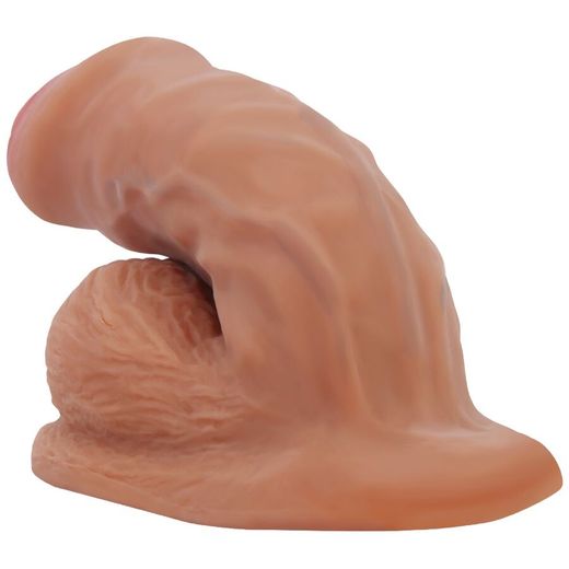 PRETTY LOVE - WARNELL DILDO ULTRA REALÍSTICO Y ELÁSTICO 9.5 CM MULATO