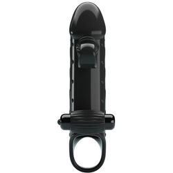 ROMANCE - FUNDA PARA PENE CON VIBRACIÓN NEGRO