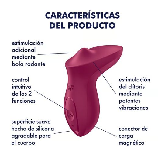 SATISFYER - EXCITERRR VIBRADOR LAY-ON CLÍTORIS FUCSIA