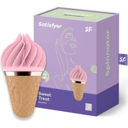 SATISFYER - SWEET TREAT SPINNATOR MARRÓN & ROSA