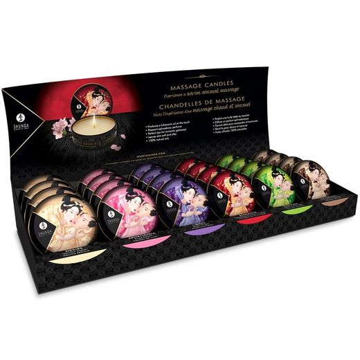 SHUNGA - MINI CARESS BY CANDLELIGHT DISPLAY VELAS MASAJE 24 UDS