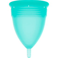 STERCUP - COPA MENSTRUAL FDA SILICONA AQUAMARINA - TALLA S