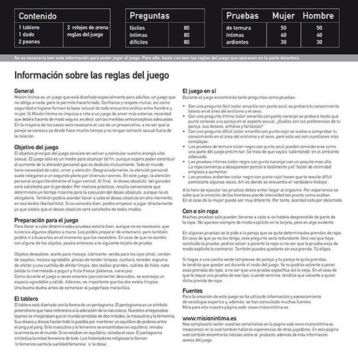 TEASE & PLEASE - MISIÓN ÍNTIMA EDICIÓN ORIGINAL